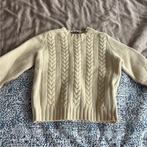 Polo by Ralph Lauren Beige Cable Knit Sweater